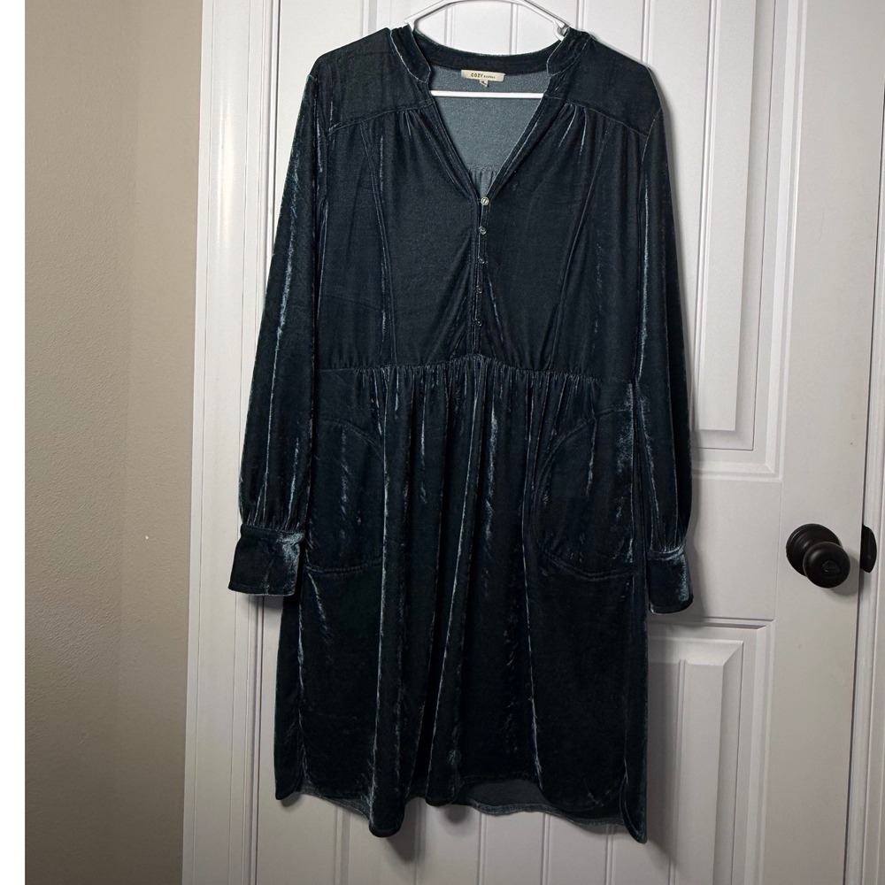 Women's Cozy Casual Velvet Dress